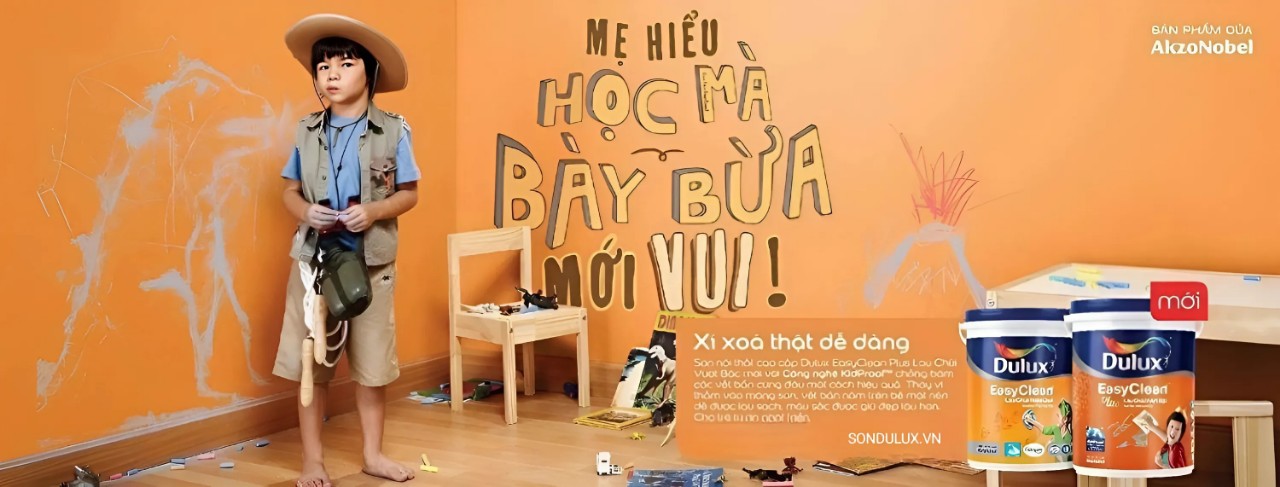 Màu sắc Sơn Dulux đa dạng và an toàn cho trẻ nhỏ
