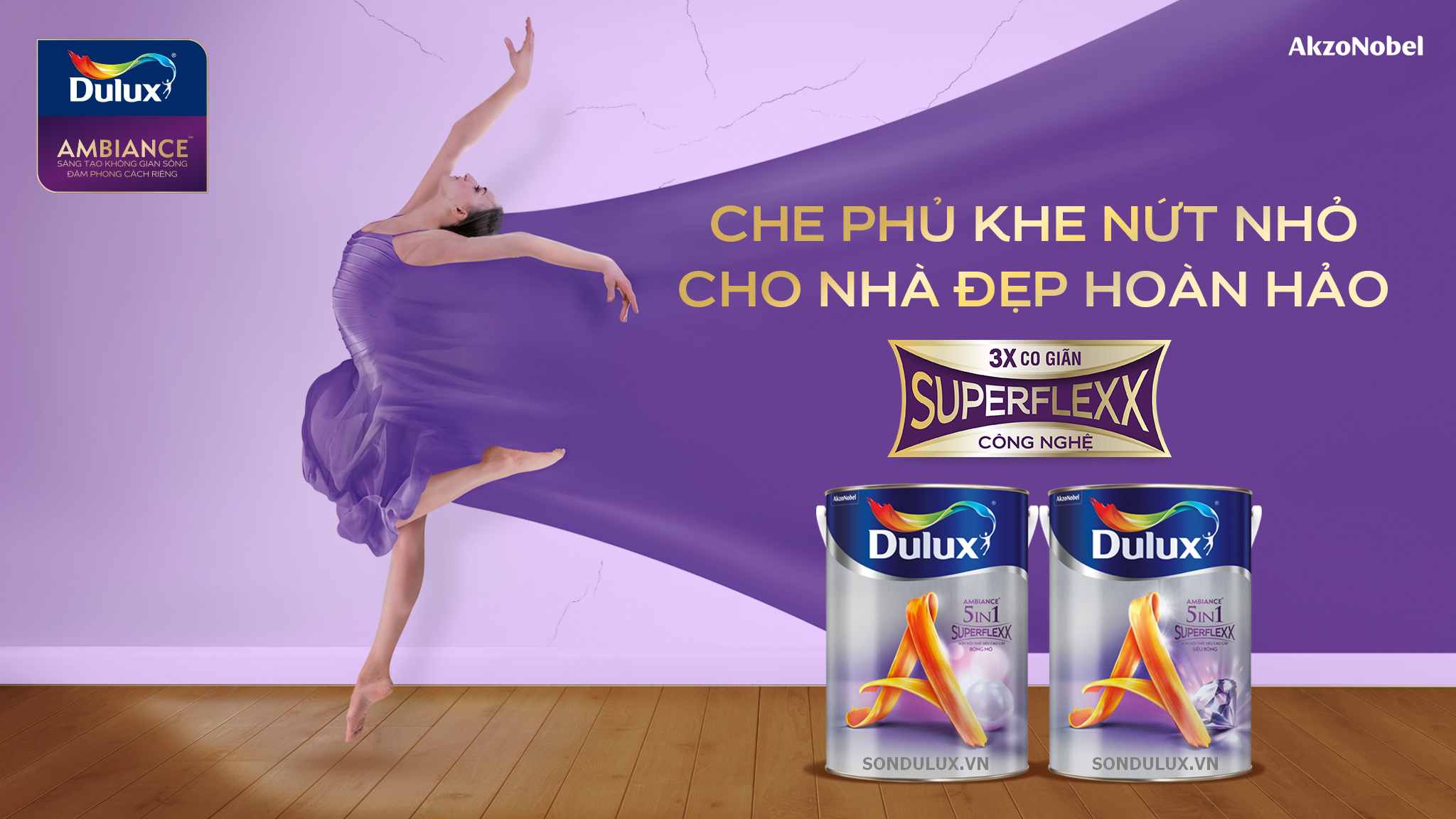 Sơn Dulux là một thương hiệu sơn nổi tiếng của hãng sơn AkzoNobel ở Vương Quốc Anh, một tập đoàn công nghệ sơn lớn trên thế giới.